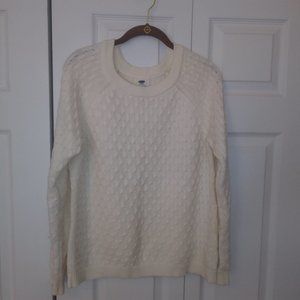 Cream Cableknit sweater